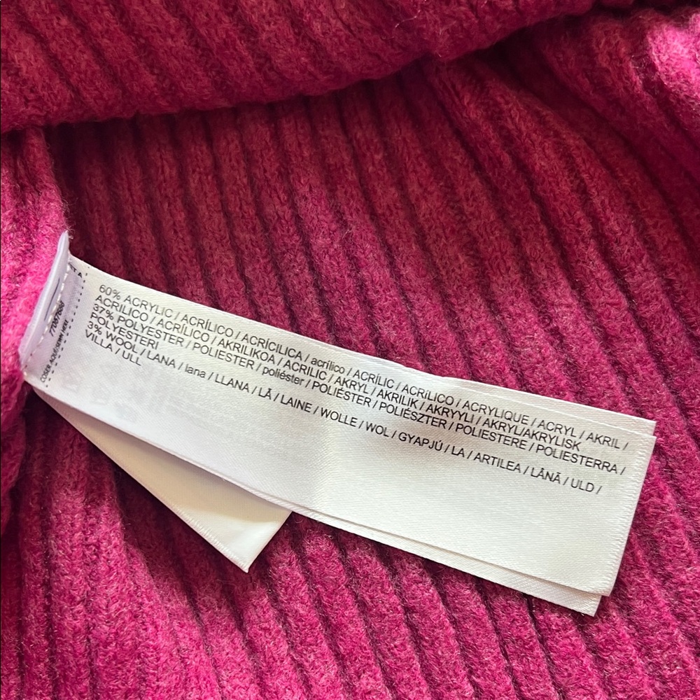 Mango Ribbed Cardigan Sweater - Purple - Picture 4 of 4